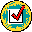 Check mark for project assessment